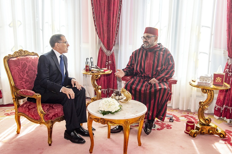 Sa Majesté le Roi Mohammed VI, que Dieu L'assiste, reçoit Mr.