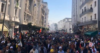 مسيرة حاشدة للجبهة الاجتماعية المغربية بالدار البيضاء (فيديو)