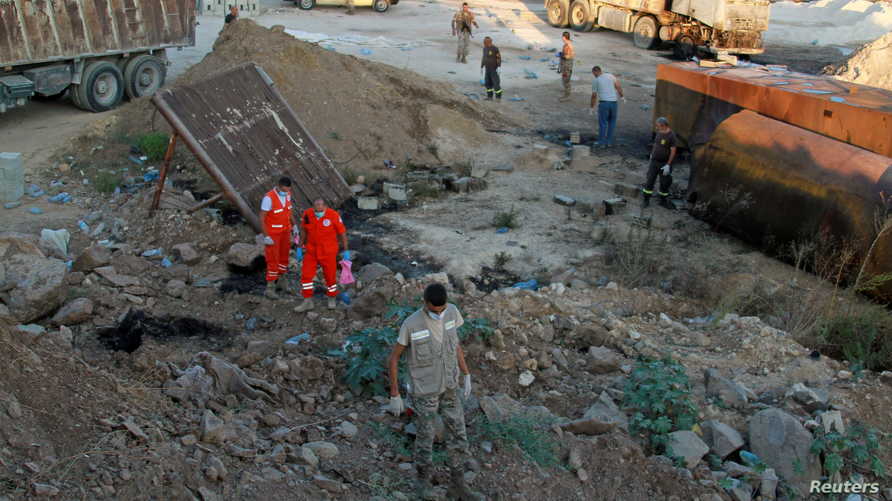 انفجار خزان وقود في عكار شمال لبنان