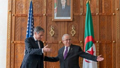 وزير الخارجية الأمريكي أنتوني بلينكن رفقة نظيره الجزائري رمطان لعمامرة