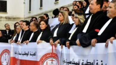 إضراب عام وطني لقطاع المحاماة في تونس
