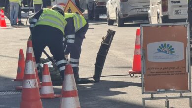 تدخلات ميدانية لتنظيف شبكة التطهير السائل بحدائق السالمية